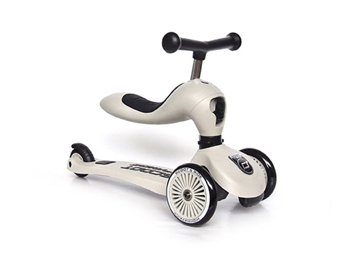 Highwaykick 1 Scooter in Ash | 2-in-1 Ride-On for Kids