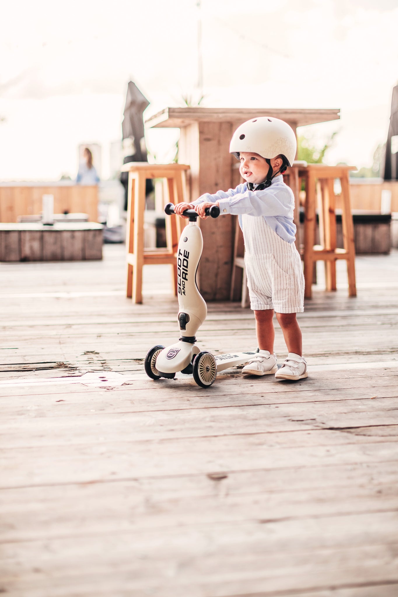 Highwaykick 1 Scooter in Ash | 2-in-1 Ride-On for Kids