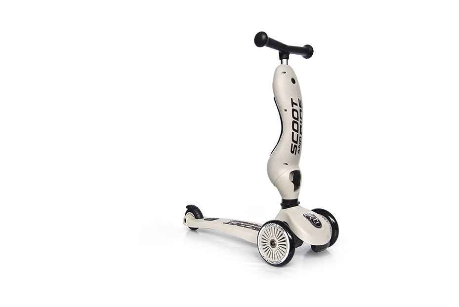 Highwaykick 1 Scooter in Ash | 2-in-1 Ride-On for Kids