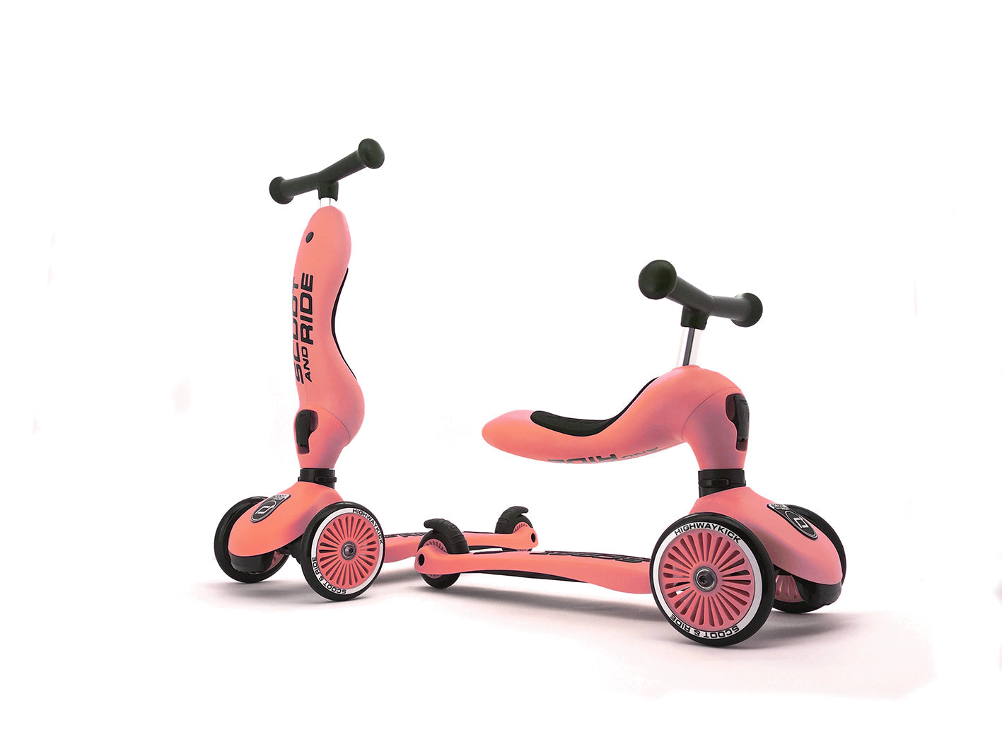 Ride in Style! Peach Highwaykick 1 (1-5 yrs) - Safe & Versatile for Kids