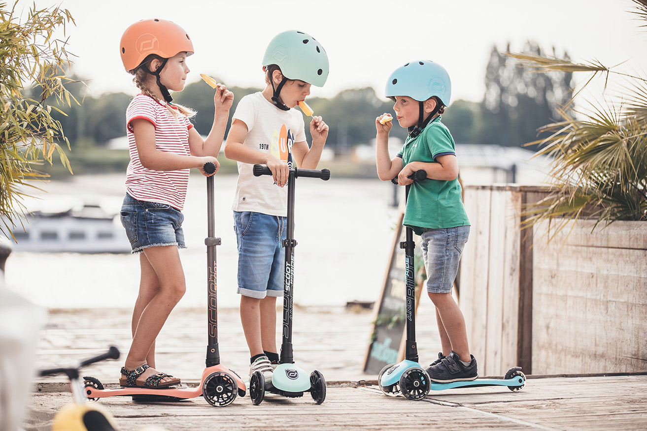 Highwaykick 3 LED Peach Scooter | Fun & Functional for Kids