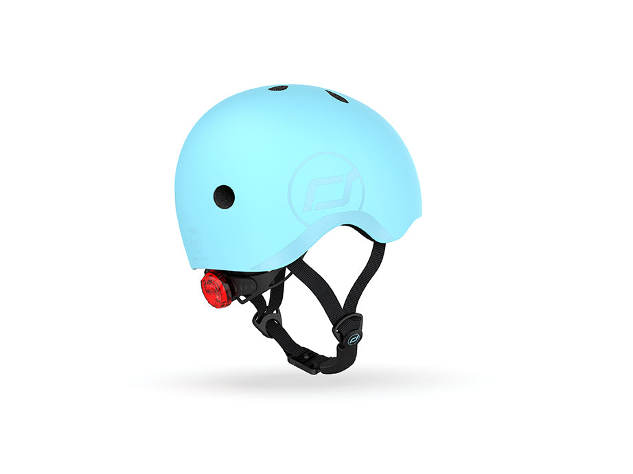 Shop Blueberry Helmet (Size S) with LED - Stylish & Safe for Kids